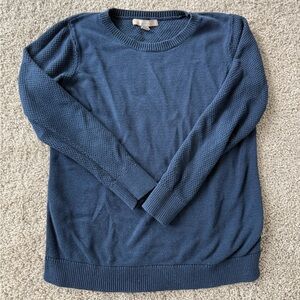 Women’s Navy Long-Sleeve Sweater